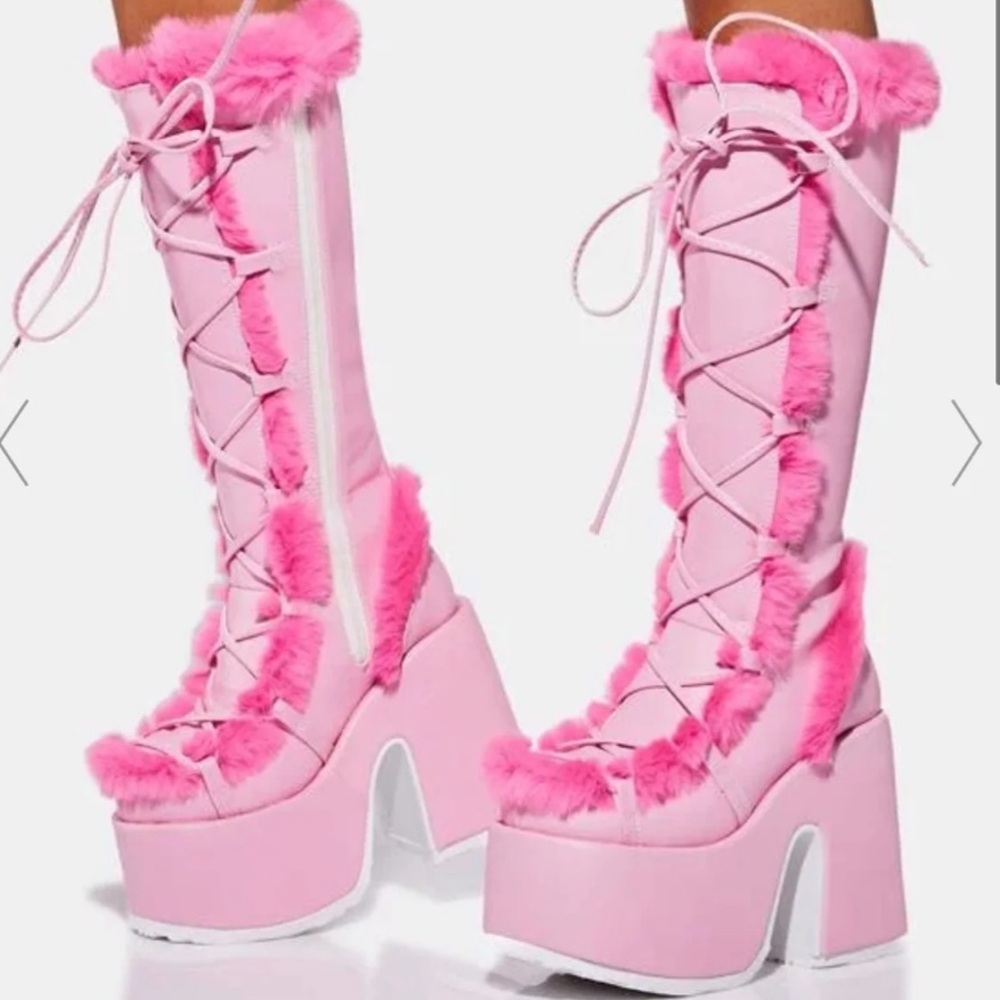 Demonia Pink Camel-311’s Size 7 Brand New In Box (Vigilance Boots on Dolls Kill)